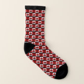 Canada Flag Socks Canada Souvenir Socks Sokken (Links binnenkant)