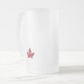 Canada Flag Souvenir Beer Glass Canada Mok (Voorkant links)