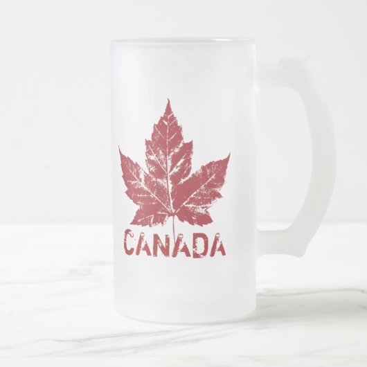 Canada Flag Souvenir Beer Glass Canada Mok (Rechts)