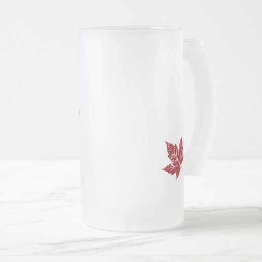 Canada Flag Souvenir Beer Glass Canada Mok (Voorkant rechts)