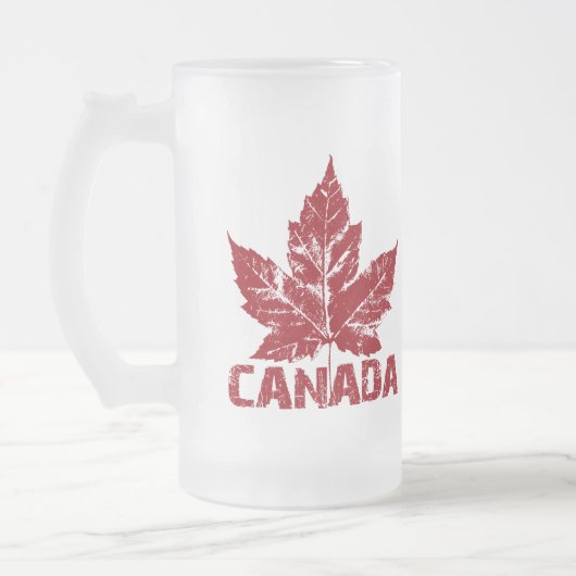 Canada Flag Souvenir Beer Glass Canada Mok (Links)