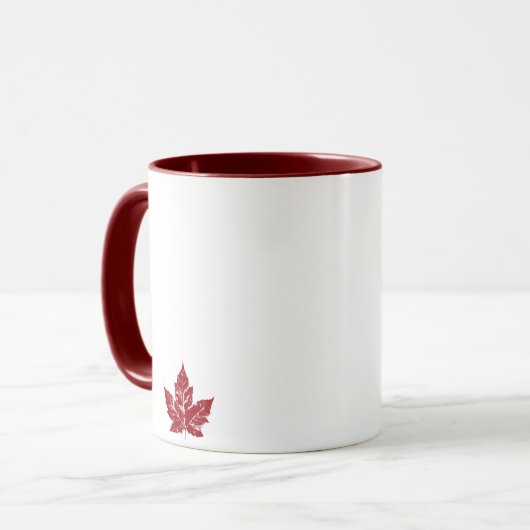 Canada Flag Souvenir Coffee Cup Canada Mok (Voorkant links)