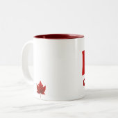 Canada Flag Souvenir Coffee Cup Canada Mok (Voorkant links)