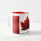Canada Flag Souvenir Coffee Cup Canada Mok (Voorkant links)