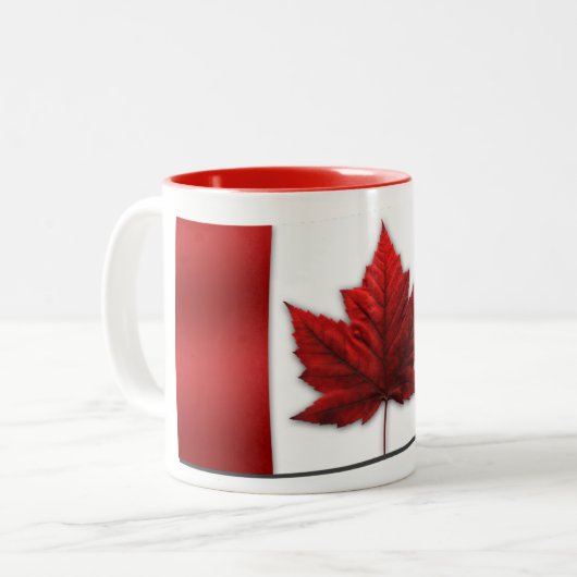 Canada Flag Souvenir Coffee Cup Canada Mok (Voorkant links)