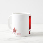 Canada Flag Souvenir Coffee Cup Canada Mok (Voorkant links)