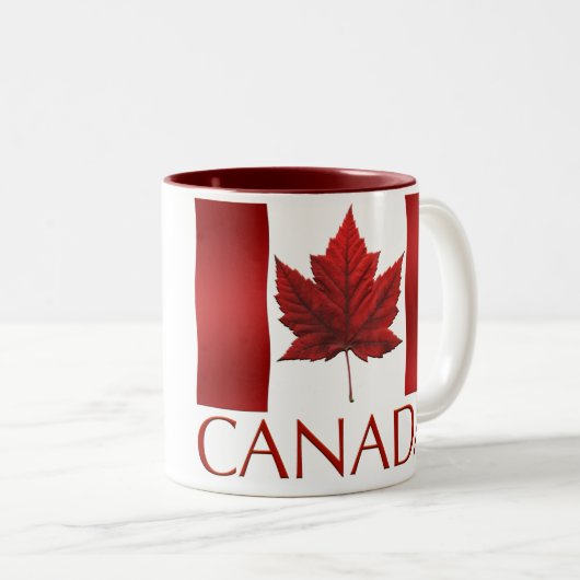 Canada Flag Souvenir Coffee Cup Canada Mok (Voorkant rechts)