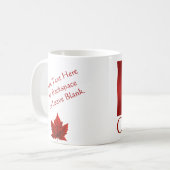 Canada Flag Souvenir Coffee Cup Canada Mok (Voorkant links)