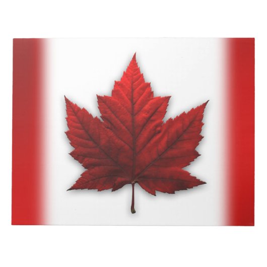 Canada Flag Souvenir Notepad Canada - cadeaus Notitieblok (Voorkant)