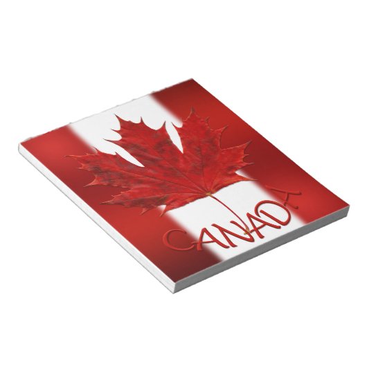 Canada Flag Souvenir Notepad Canada - cadeaus Notitieblok (Schuin)