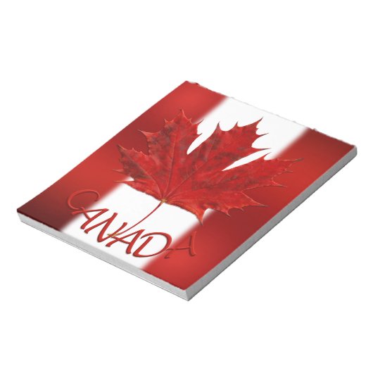 Canada Flag Souvenir Notepad Canada - cadeaus Notitieblok (Linkerzijde)