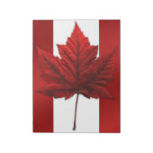 Canada Flag Souvenir Notepad Canada - cadeaus Notitieblok (Linkerzijde)