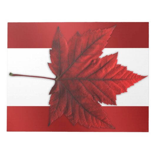Canada Flag Souvenir Notepad Canada - cadeaus Notitieblok (Voorkant)
