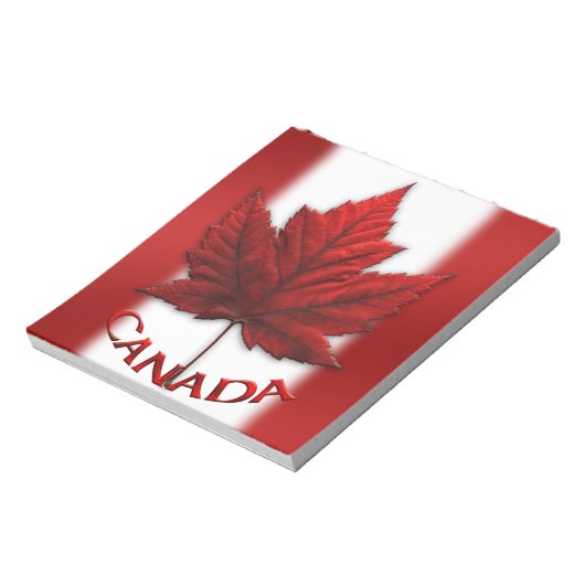 Canada Flag Souvenir Notepad Canada - cadeaus Notitieblok (Linkerzijde)