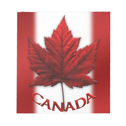 Canada Flag Souvenir Notepad Canada - cadeaus Notitieblok (Voorkant)