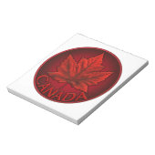 Canada Flag Souvenir Notepad Canada - cadeaus Notitieblok (Linkerzijde)