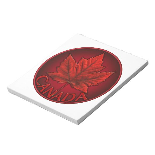 Canada Flag Souvenir Notepad Canada - cadeaus Notitieblok (Linkerzijde)
