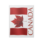 Canada Flag Souvenir Notepad Canada - cadeaus Notitieblok (Linkerzijde)