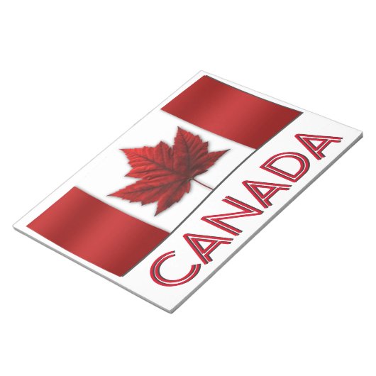 Canada Flag Souvenir Notepad Canada - cadeaus Notitieblok (Schuin)