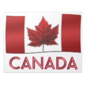 Canada Flag Souvenir Notepad Canada - cadeaus Notitieblok (Voorkant)