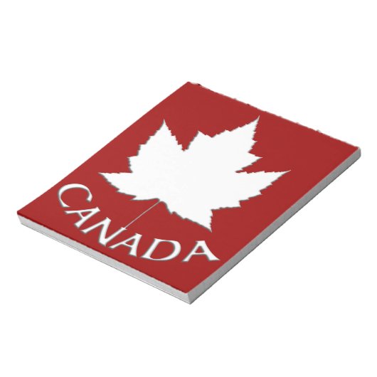 Canada Flag Souvenir Notepad Canada - cadeaus Notitieblok (Linkerzijde)