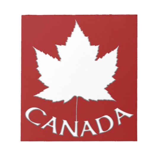 Canada Flag Souvenir Notepad Canada - cadeaus Notitieblok (Voorkant)