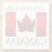 Canada Flag Souvenir Onderzetter Custom Canada Ond (Achterkant)