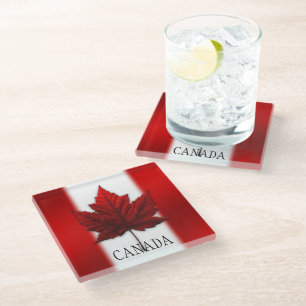 Canada Flag Souvenir Onderzetter Custom Canada Ond Glazen Onderzetter