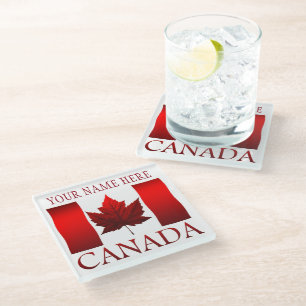 Canada Flag Souvenir Onderzetter Custom Canada Ond Glazen Onderzetter
