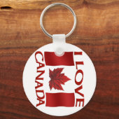 Canada Flag Souvenir Sleutelhanger en Canada Maple (Voorkant)