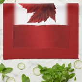 Canada Flag Souvenir Towel Canada Tea Towel Decor Theedoek (Gevouwen)
