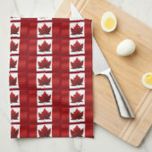 Canada Flag Souvenir Towel Canada Tea Towel Decor Theedoek (Quarter Fold)