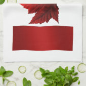 Canada Flag Souvenir Towel Canada Tea Towel Decor Theedoek (Gevouwen)