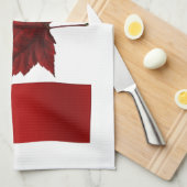 Canada Flag Souvenir Towel Canada Tea Towel Decor Theedoek (Quarter Fold)