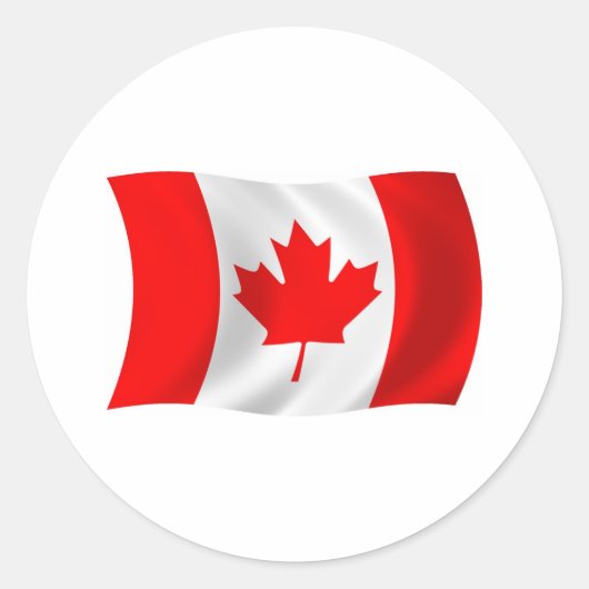 Canada Flag Sticker (Voorkant)