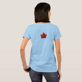 Canada Flag T-Shirt Gepersonaliseerd Vrouwen Shirt (Achterkant volledig)
