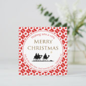 CANADA FLAG Three Wise Mannen CANADIAN Kerstmis Feestdagenkaart (Staand voorkant)