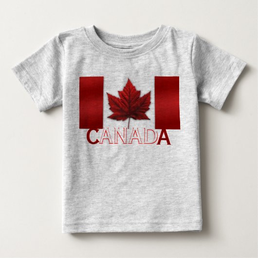 Canada Flag Toddler Shirt Canada Baby Souvenir Top (Voorkant)