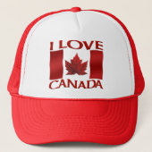 Canada Flag Trucker Hat Canada Souvenir Pet (Voorkant)