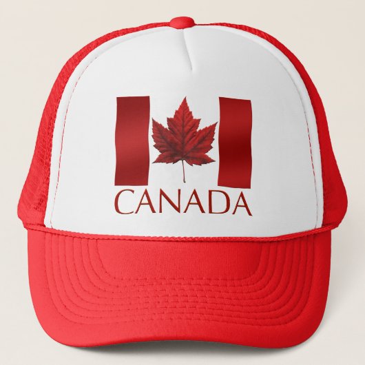 Canada Flag Trucker Hat Canada Souvenir Pet (Voorkant)