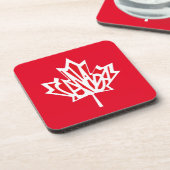 CANADA FLAG VERSION GRATIS DOOR Masanser Bier Onderzetter (Linkerzijde)