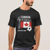 CANADA FLAG World Football Soccer T-shirt (Voorkant)