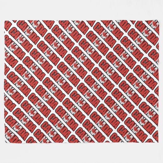 Canada Fleece Deken (Voorkant (Horizontaal))