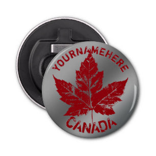 Canada Fles Open Custom Cool Canada Gifts Button Flesopener