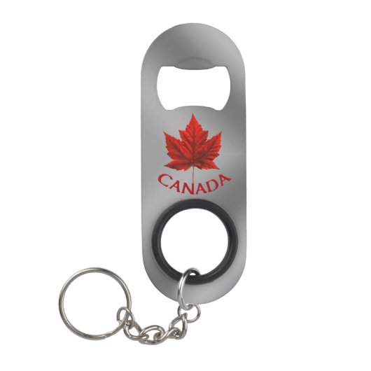 Canada Flesopener Canada Maple Leaf Souvenir Mini Flessenopener (Voorkant)