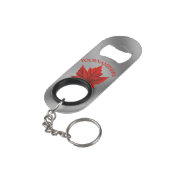 Canada Flesopener Canada Maple Leaf Souvenir Mini Flessenopener (Achterkant Gekanteld)