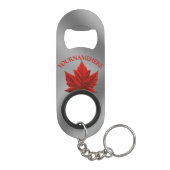 Canada Flesopener Canada Maple Leaf Souvenir Mini Flessenopener (Achterkant)