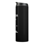 Canada Flying Red Snowboarder Kleur Thermosbeker (Geroteerd rechts)