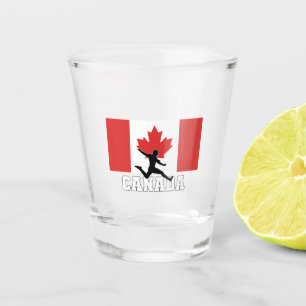 Canada Football Soccer National Team Shot Glass Glas