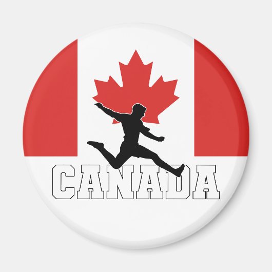 Canada Football Voetbal Nationaal Team Magneet (Voorkant)